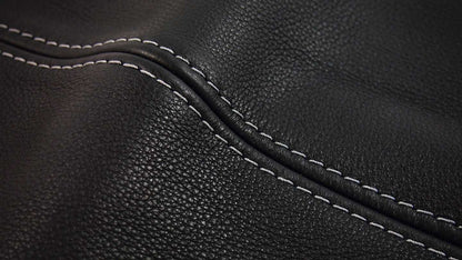 W.SCHILLIG Longchair piedroo plus 21156 (B=303 cm) Leder Z77/99 black pearl mit Hocker G140