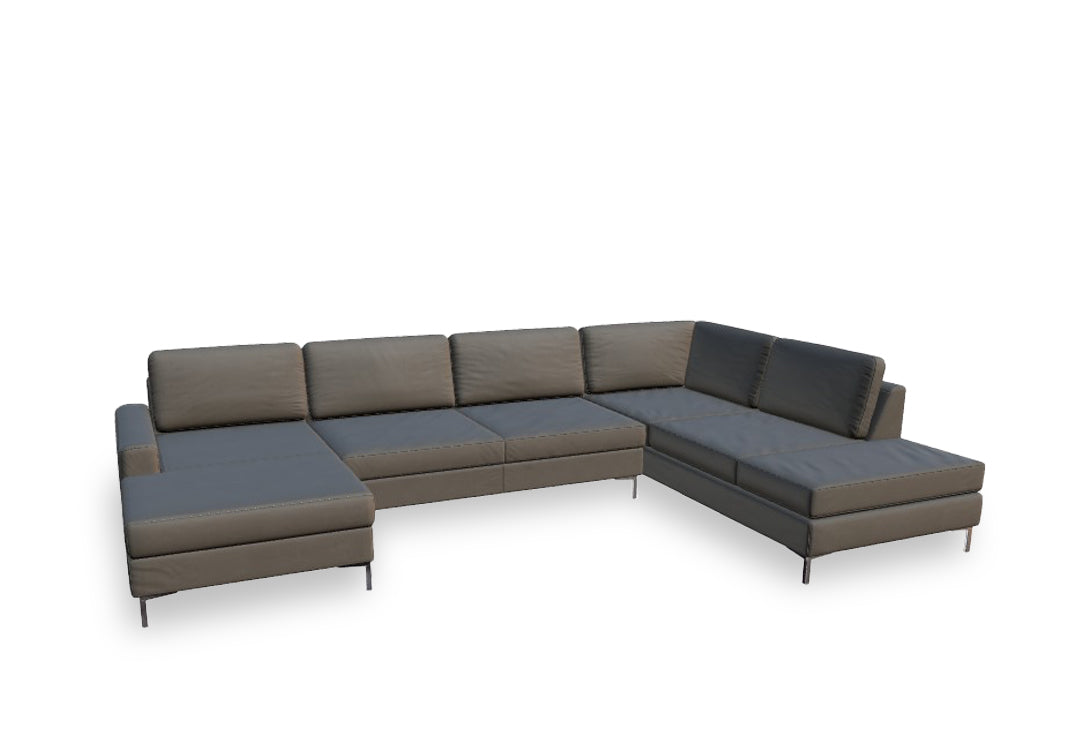 W.SCHILLIG Ecksofa aleXx 22850 Leder Z77/20 cloud