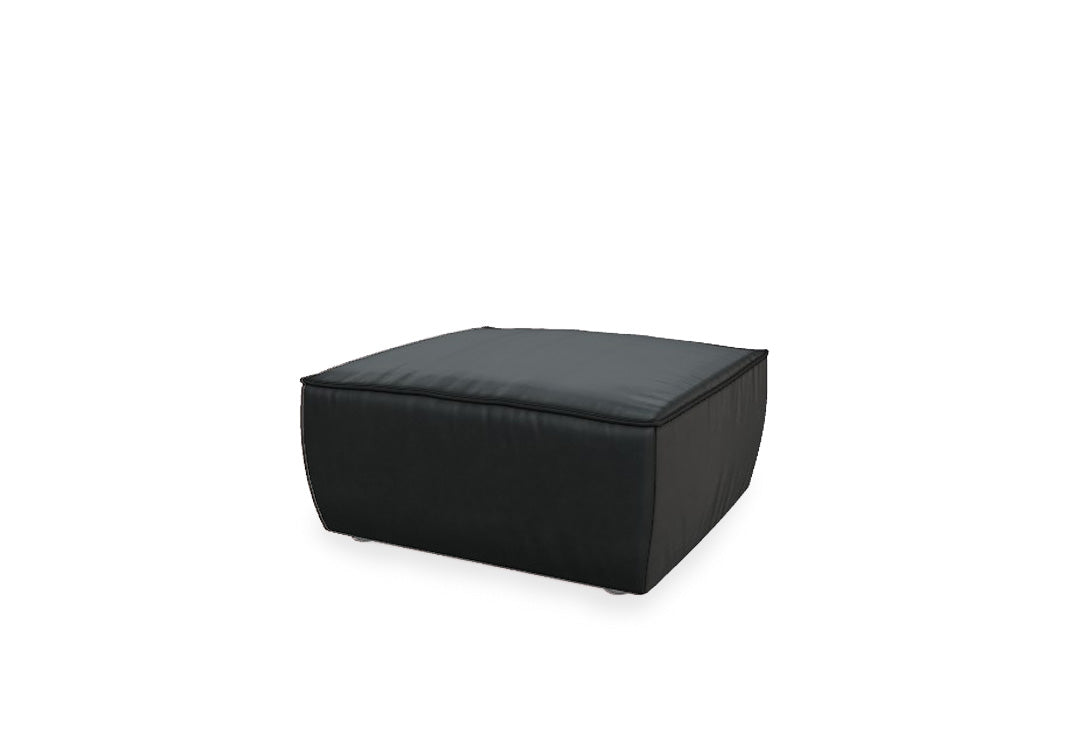 W.SCHILLIG Hocker around-the-block 18050 G80Q Leder Z59 (Farbe wählbar)