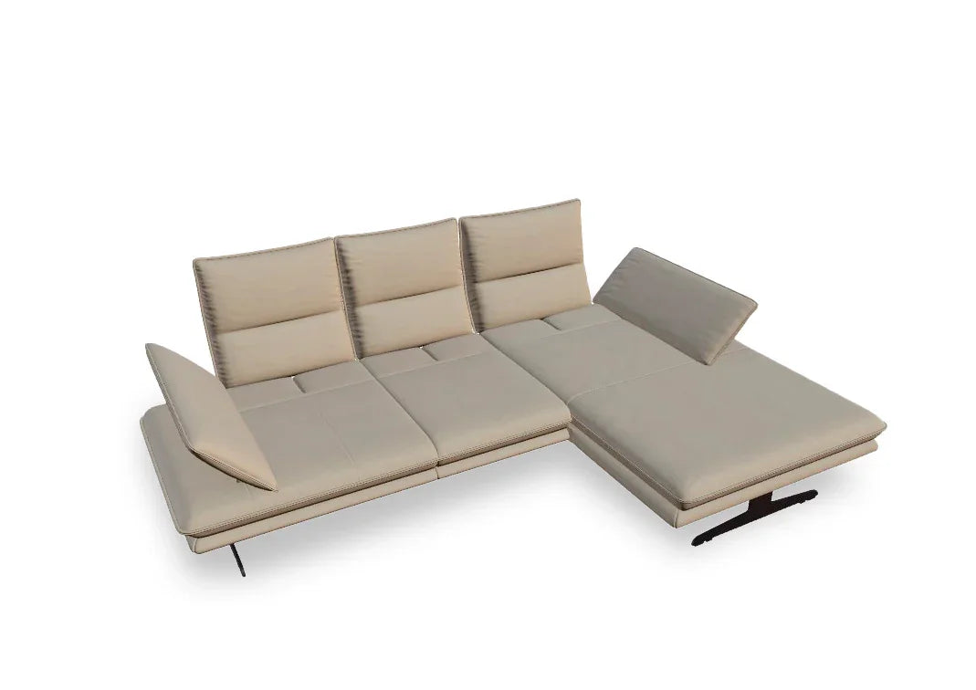 W.SCHILLIG Longchair broadway 16777 (B 271 cm) Leder Z73/21 stone - Komfortmöbel24