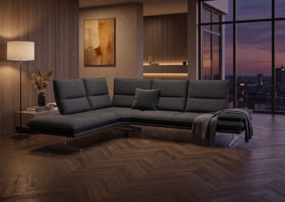 W.SCHILLIG Ecksofa broadway 16777 (B=284 cm) Stoff S44/95 anthracite