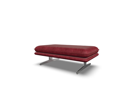 W.SCHILLIG Hocker broadway 16777 G120 Leder Z77/11 rosso