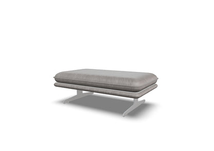 W.SCHILLIG Hocker broadway 16777 G120 Leder Z77/25 elephant grey
