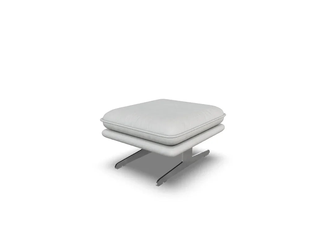 W.SCHILLIG Hocker broadway 16777 G60 Leder Z77/42 bianco