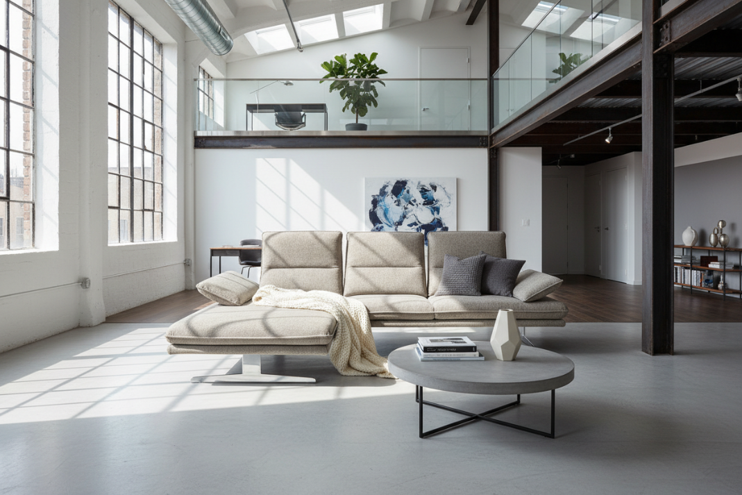 W.SCHILLIG Longchair broadway 16777 (B=271 cm) Stoff S22/49 sesame
