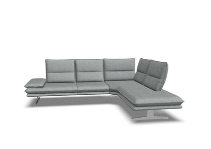 W.SCHILLIG Ecksofa broadway 16777 (B=284 cm) Stoff O10/22 silver inkl. Hocker G70