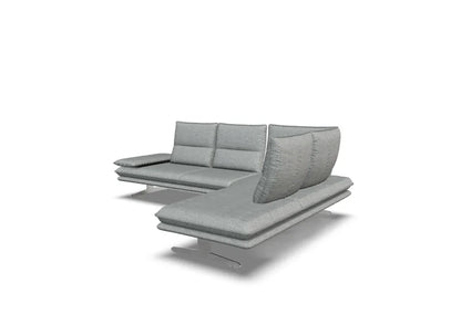 W.SCHILLIG Ecksofa broadway 16777 (B=284 cm) Stoff O10/22 silver inkl. Hocker G70