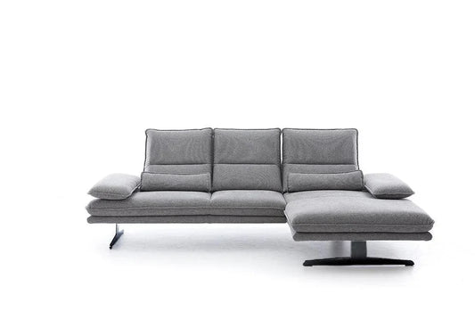 W.SCHILLIG Longchair broadway 16777 (B 291 cm) Stoff R66/22 dolphin ohne Kissen - Komfortmöbel24