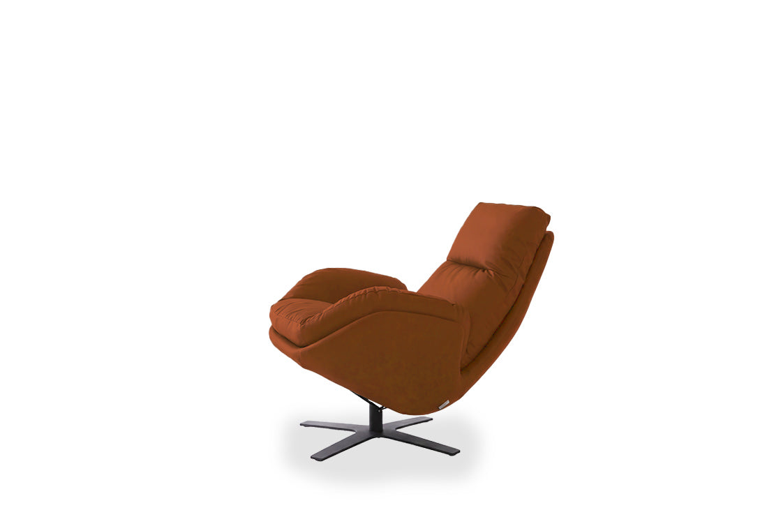 W.SCHILLIG Einzelsessel/Funktionssessel cloud9 - 31800 MD Leder Z69/50 cognac mit Hocker