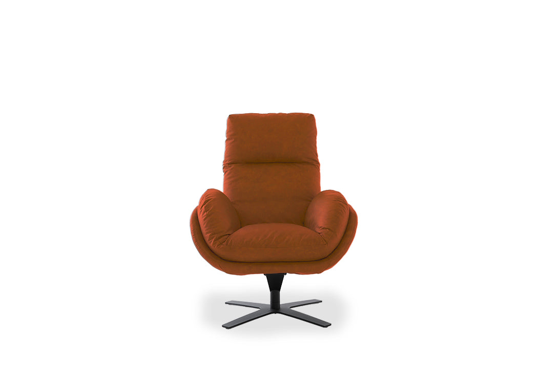 W.SCHILLIG Einzelsessel/Funktionssessel cloud9 - 31800 MD Leder Z69/50 cognac mit Hocker