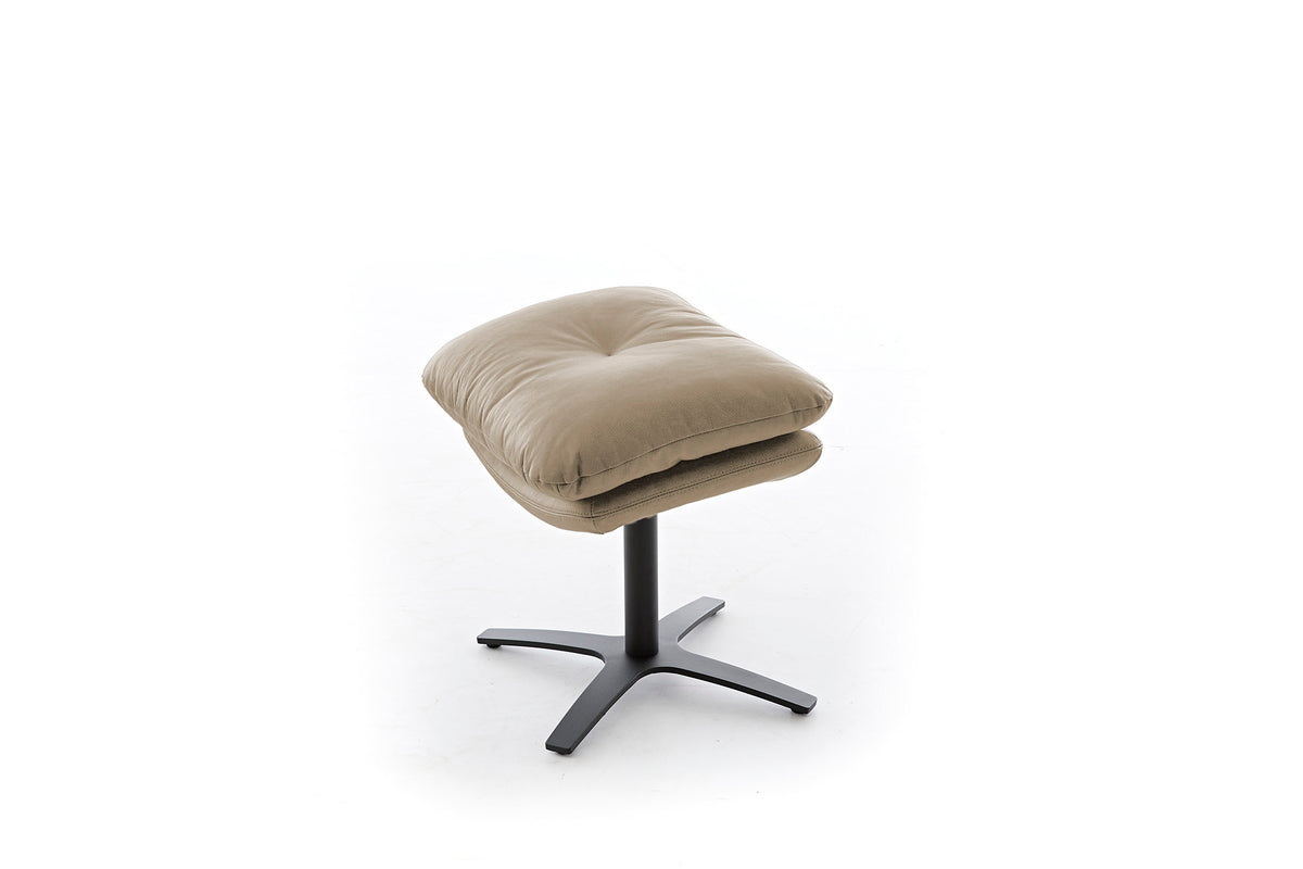 W.SCHILLIG Einzelsessel/Funktionssessel cloud9 - 31800 MD Leder Z73/49 taupe mit Hocker