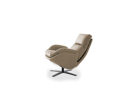 W.SCHILLIG Einzelsessel/Funktionssessel cloud9 - 31800 MD Leder Z73/49 taupe mit Hocker