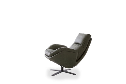 W.SCHILLIG Einzelsessel/Funktionssessel cloud9 - 31800 MD Leder Z82/39 forest mit Hocker