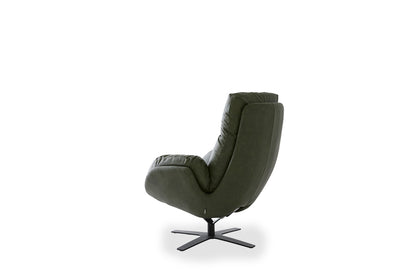W.SCHILLIG Einzelsessel/Funktionssessel cloud9 - 31800 MD Leder Z82/39 forest mit Hocker