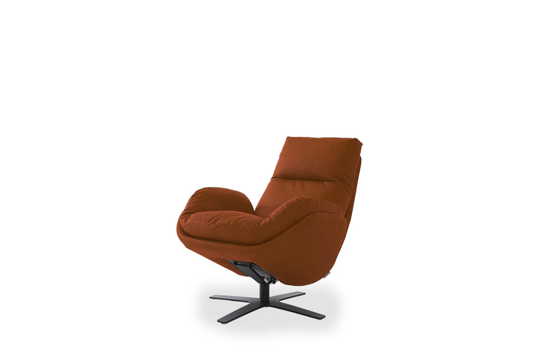 W.SCHILLIG Einzelsessel/Funktionssessel cloud9 - 31800 MD Leder Z69/50 cognac mit Hocker