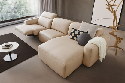 W.SCHILLIG Longchair dwayne 34000 Leder Z77/20 cloud