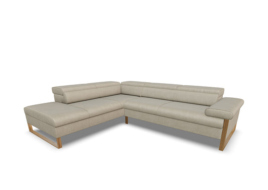 W.SCHILLIG Ecksofa finn 20974 Leder Z77/43 desert KF#475