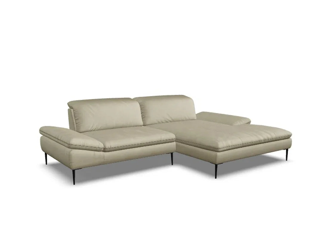 W.SCHILLIG Longchair enjoy&MORE 15450 Leder Z73/21 stone