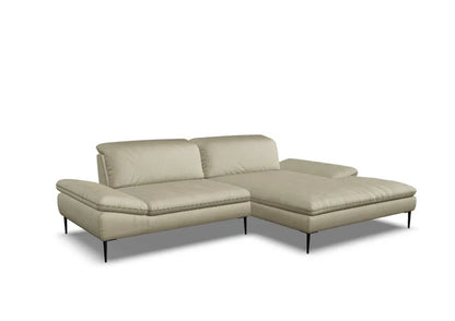 W.SCHILLIG Longchair enjoy&MORE 15450 Leder Z73/21 stone