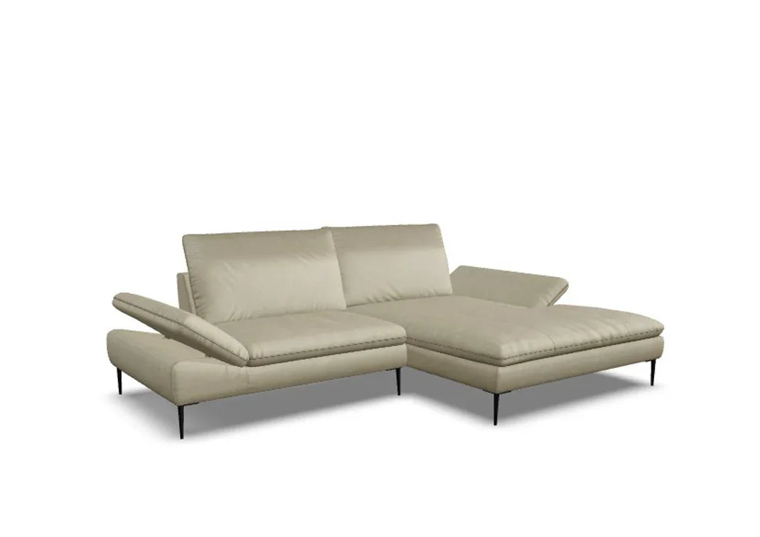 W.SCHILLIG Longchair enjoy&MORE 15450 Leder Z73/21 stone