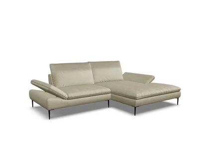 W.SCHILLIG Longchair enjoy&MORE 15450 Leder Z73/21 stone