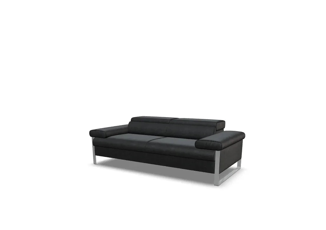 W.SCHILLIG Sofa finn 20974 N70 Leder Z77/55 zartbitter