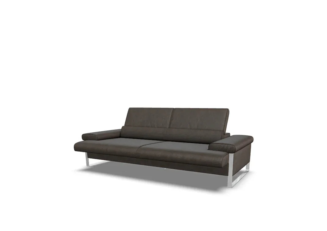 W.SCHILLIG Sofa finn 20974 N90 Leder Z77/95 graphite