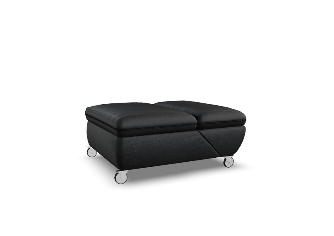 W.SCHILLIG Hocker taoo 15278 GRF Leder Z73/99 nachtschwarz