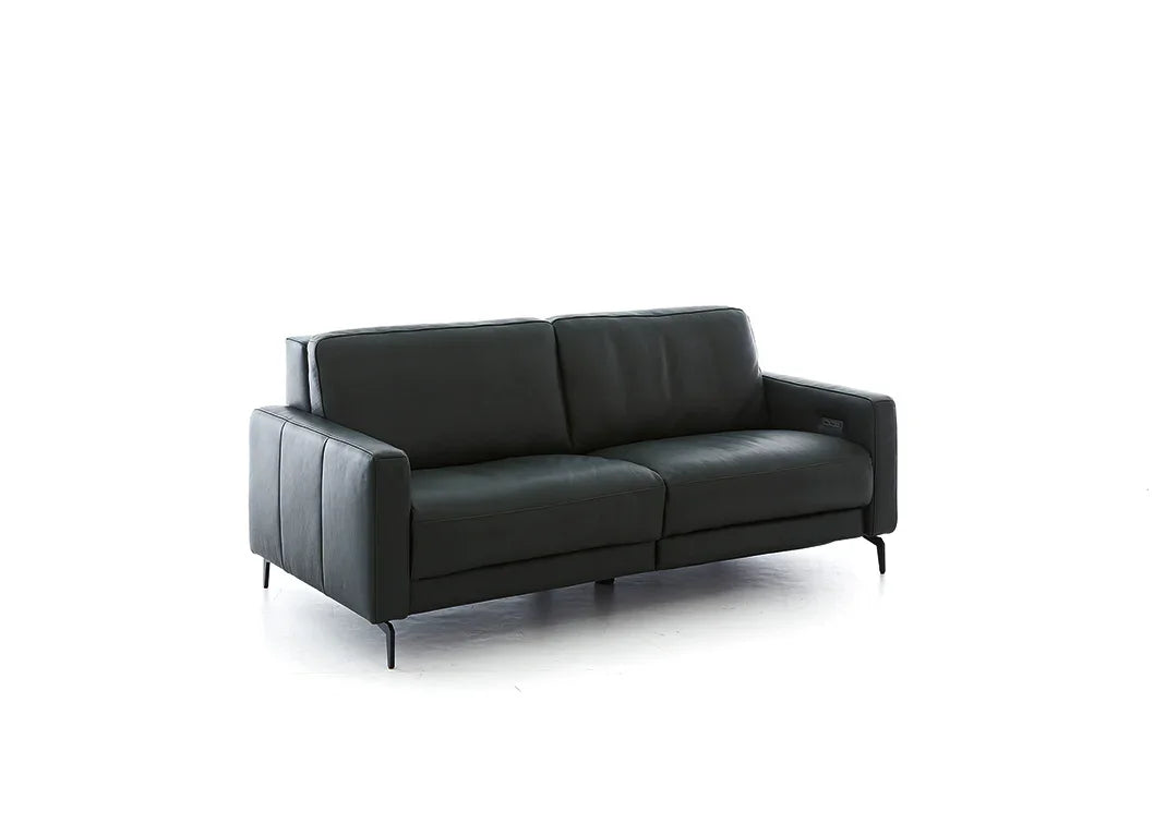 W.SCHILLIG Sofa louis 36130 in Leder Z 73/99 nachtschwarz - Komfortmöbel24