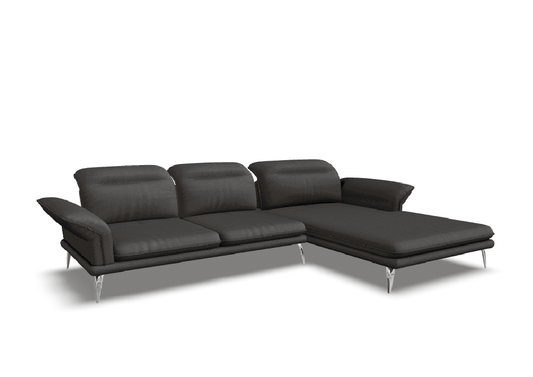 W.SCHILLIG Longchair olivia 24670 (B=323 cm) Stoff V52/95 anthracite