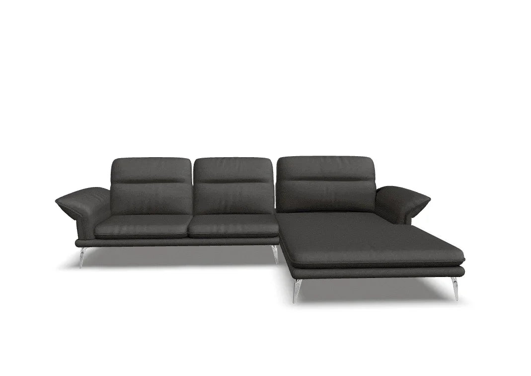 W.SCHILLIG Longchair olivia 24670 (B=323 cm) Stoff V52/95 anthracite