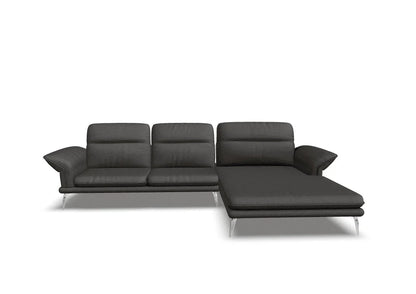 W.SCHILLIG Longchair olivia 24670 (B=323 cm) Stoff V52/95 anthracite