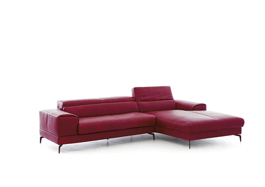 W.SCHILLIG Longchair piedroo plus 21156 (B=303 cm) Leder Z75/12 merlot