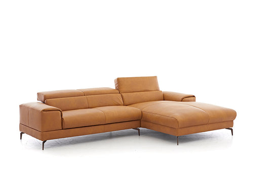 W.SCHILLIG Longchair piedroo plus 21156 (B=303 cm) Leder Z78/52 kurkuma mit KF 0265
