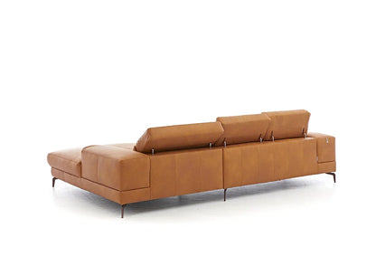 W.SCHILLIG Longchair piedroo plus 21156 (B=303 cm) Leder Z78/52 kurkuma mit KF 0265