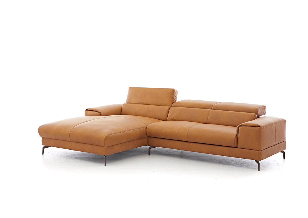W.SCHILLIG Longchair piedroo plus 21156 (B=303 cm) Leder Z78/52 kurkuma mit KF 0265