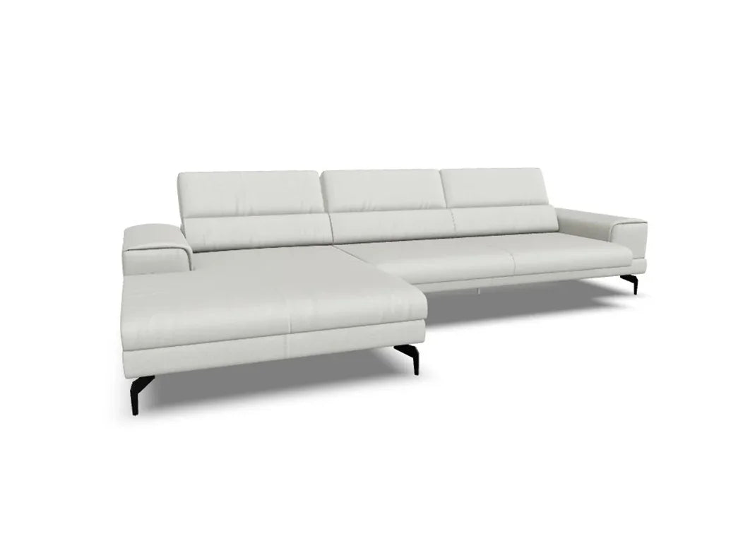 W.SCHILLIG Longchair piedroo plus 21156 (B=343 cm) Leder Z84/43 ivory NEU! - Komfortmöbel24