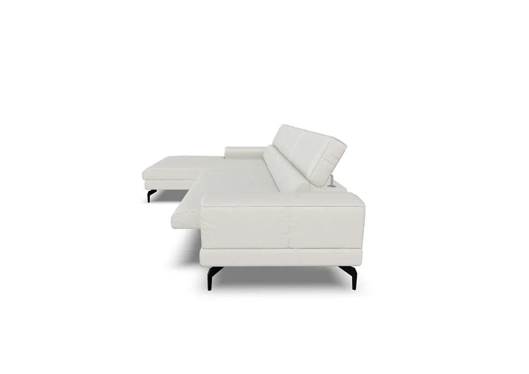 W.SCHILLIG Longchair piedroo plus 21156 (B=343 cm) Leder Z84/43 ivory NEU! - Komfortmöbel24