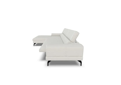 W.SCHILLIG Longchair piedroo plus 21156 (B=343 cm) Leder Z84/43 ivory NEU! - Komfortmöbel24