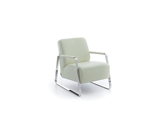 W.SCHILLIG Sessel quadroo 17350 ME Leder Z73/43 cream white - Komfortmöbel24