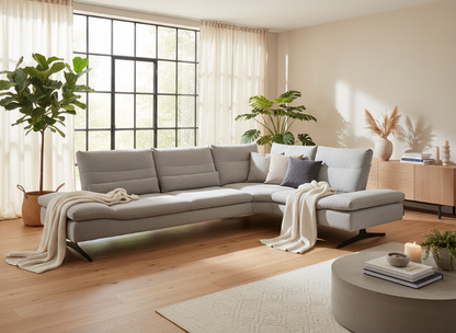 W.SCHILLIG Ecksofa seventy5 16741 Stoff S75/21 light grey