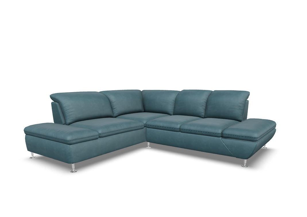 W.SCHILLIG Ecksofa taoo 15278 (B=266 cm) Leder Z73/27 light blue
