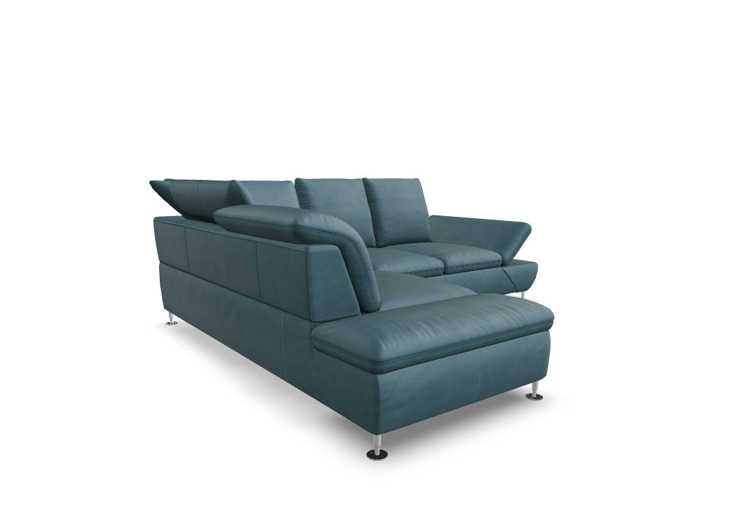 W.SCHILLIG Ecksofa taoo 15278 (B=266 cm) Leder Z73/27 light blue
