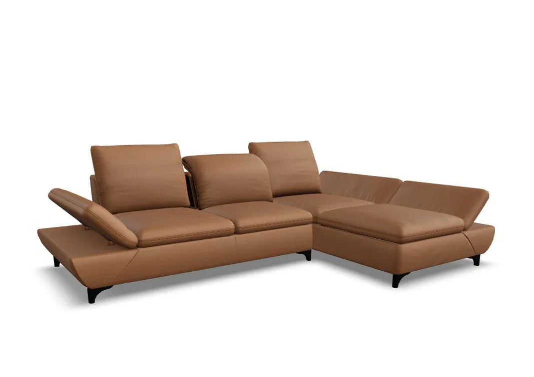 W.SCHILLIG Longchair taoo 15278 (B=314 cm) Leder Z73/55 cognac