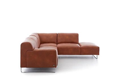 W.SCHILLIG Ecksofa alessiio 20550 Leder Z75/50 cognac - Komfortmöbel24