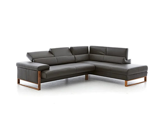 W.SCHILLIG Ecksofa finn 20974 Leder Z59/54 braun - Komfortmöbel24