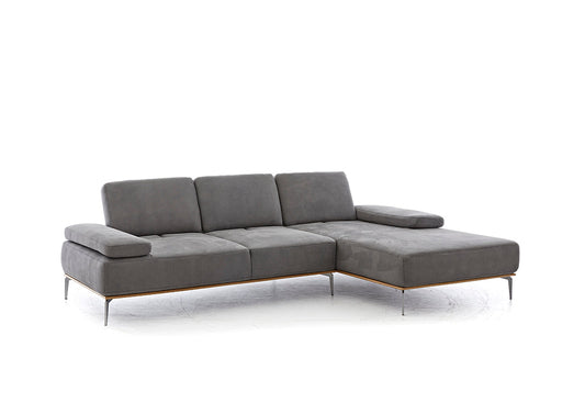 W.SCHILLIG Longchair «16580» sprint in Stoff S 37/56 mocca