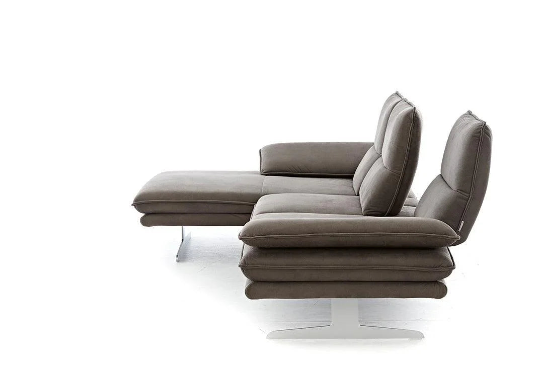 W.SCHILLIG Longchair broadway 16777 (B 311 cm) Stoff S37/56 mocca - Komfortmöbel24