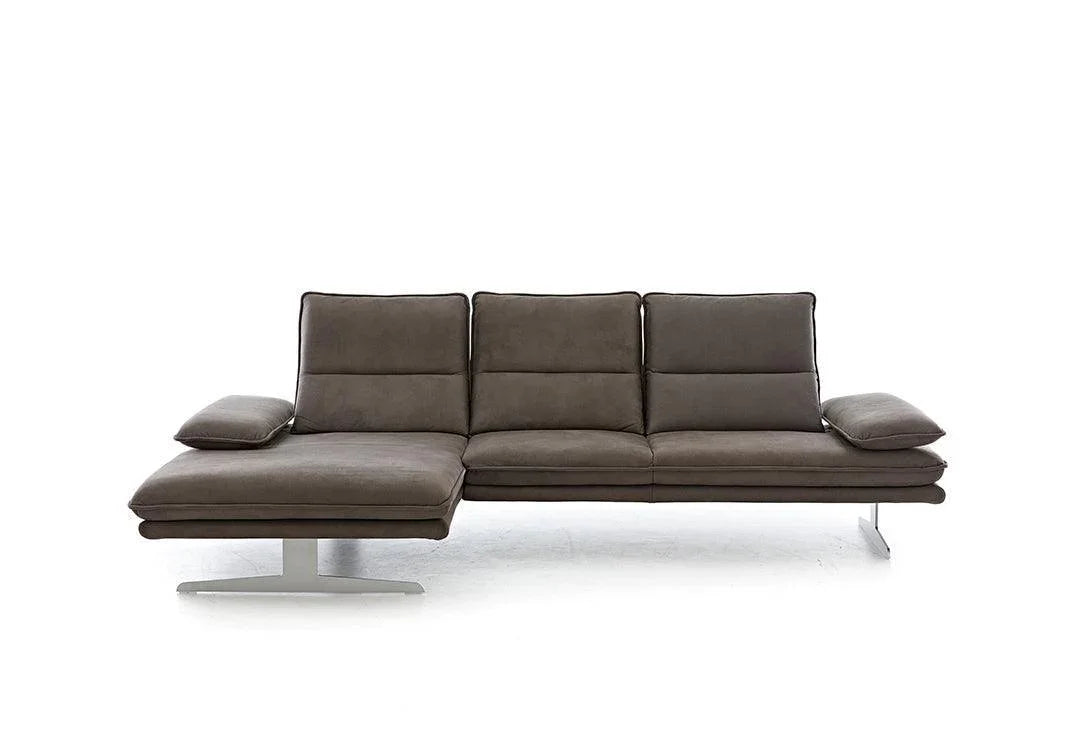 W.SCHILLIG Longchair broadway 16777 (B 311 cm) Stoff S37/56 mocca - Komfortmöbel24