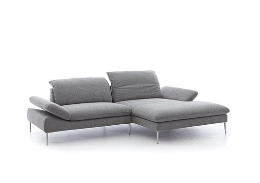 W.SCHILLIG Longchair enjoy&MORE 15450 Stoff R66/22 dolphin - Komfortmöbel24